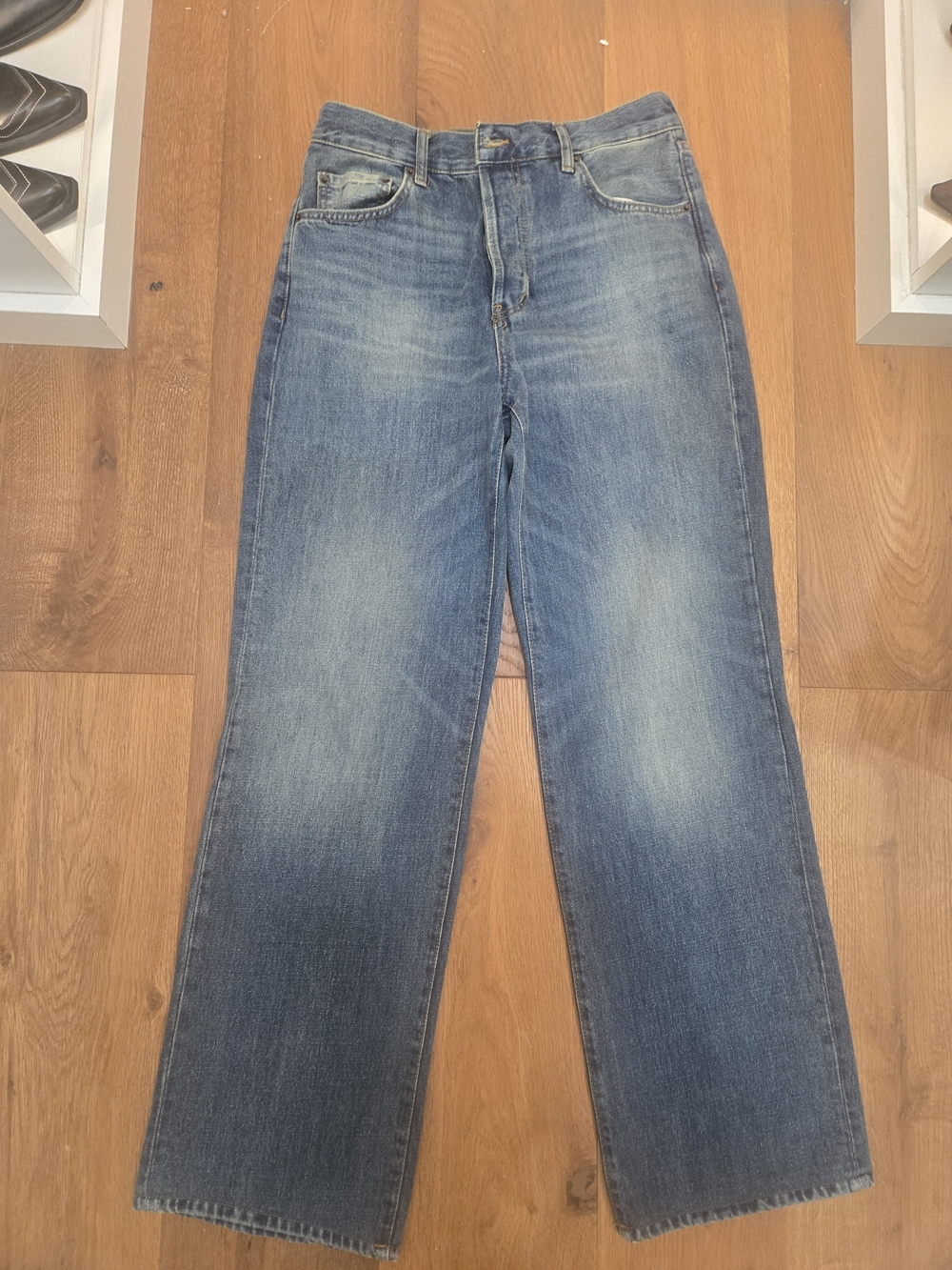 Zara Blue Wide-Leg Women's Jeans